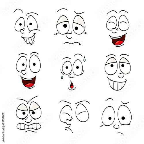 Illustrations of funny faces