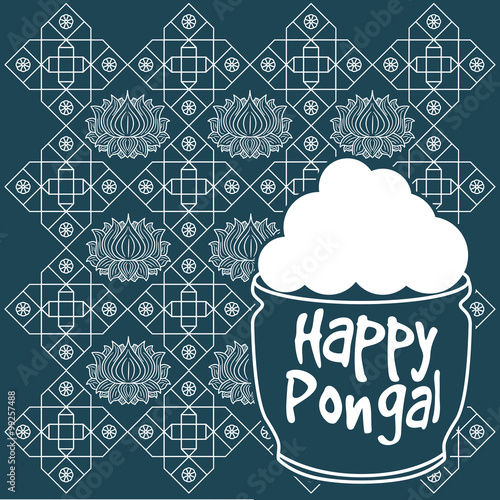 Indian harvesting festival, Happy Pongal.