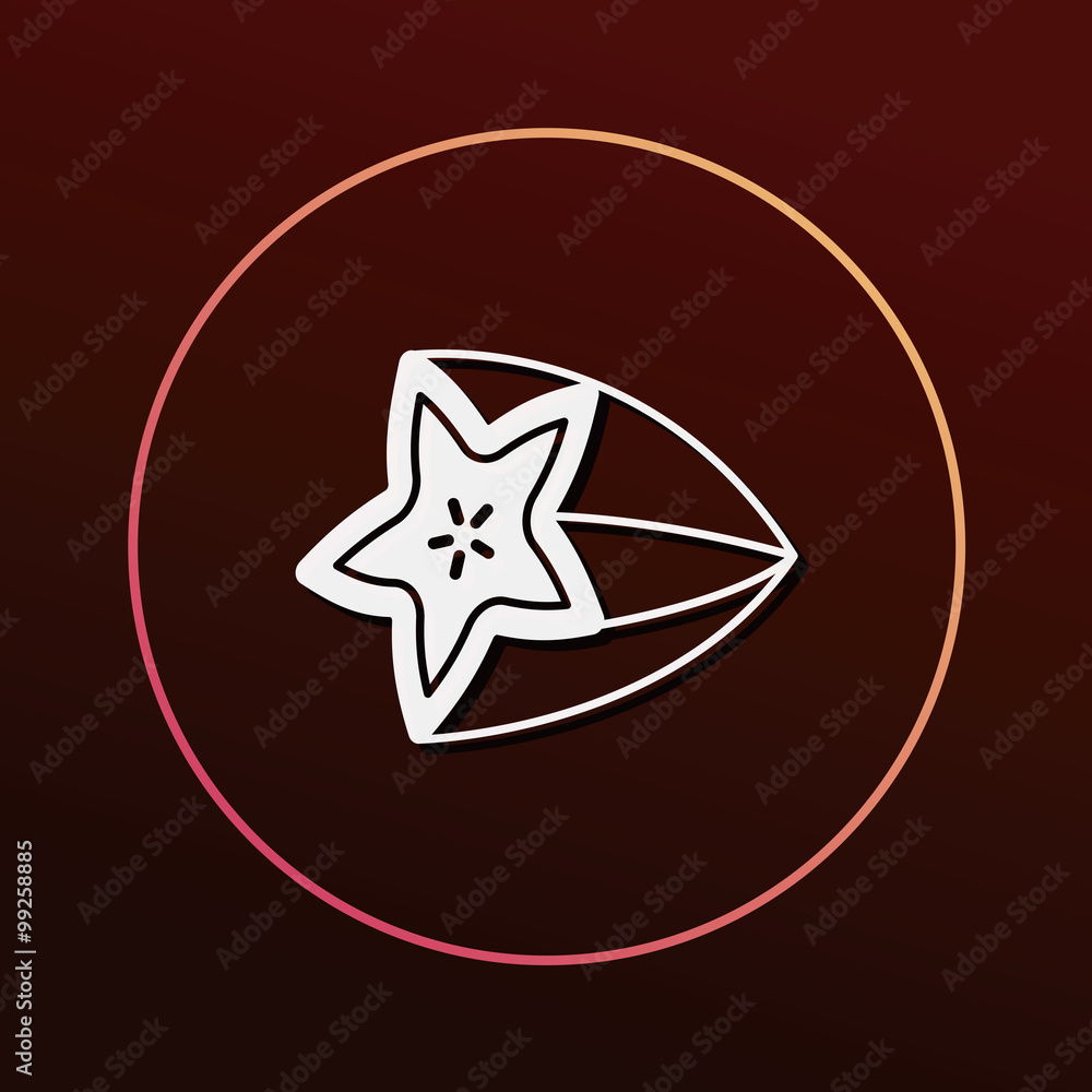 Star fruit icon Star fruit icon