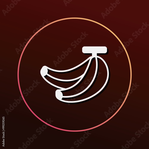 fruits banana icon