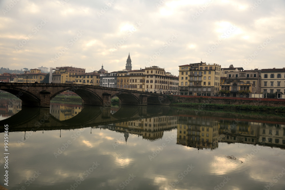 panorama di Firenze sul fiume Arno