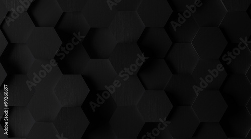 Extra Dark Hexagonal Tile Background (Lights Off)