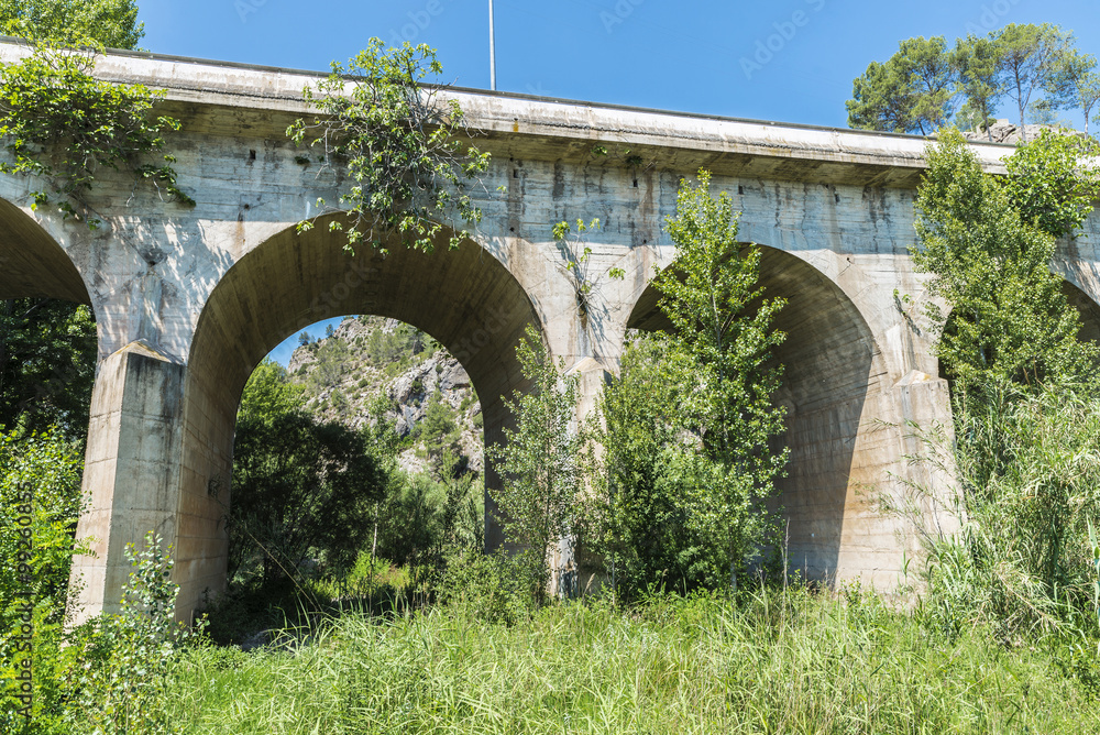 Fototapeta premium Concrete bridge, Spain
