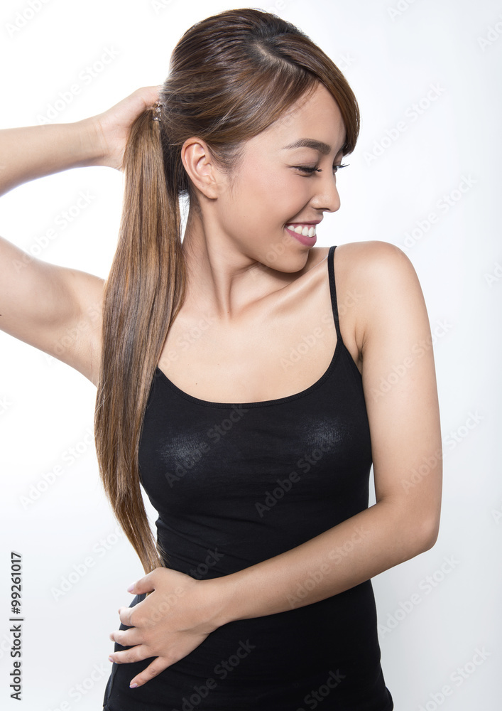 beautiful young asian woman with flawless skin and perfect make-up beautiful young asian woman with flawless skin and perfect make-up