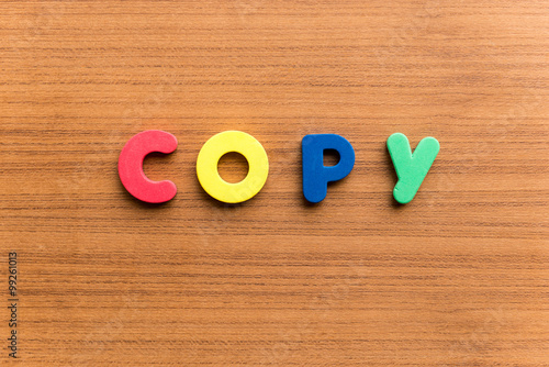 copy colorful word photo
