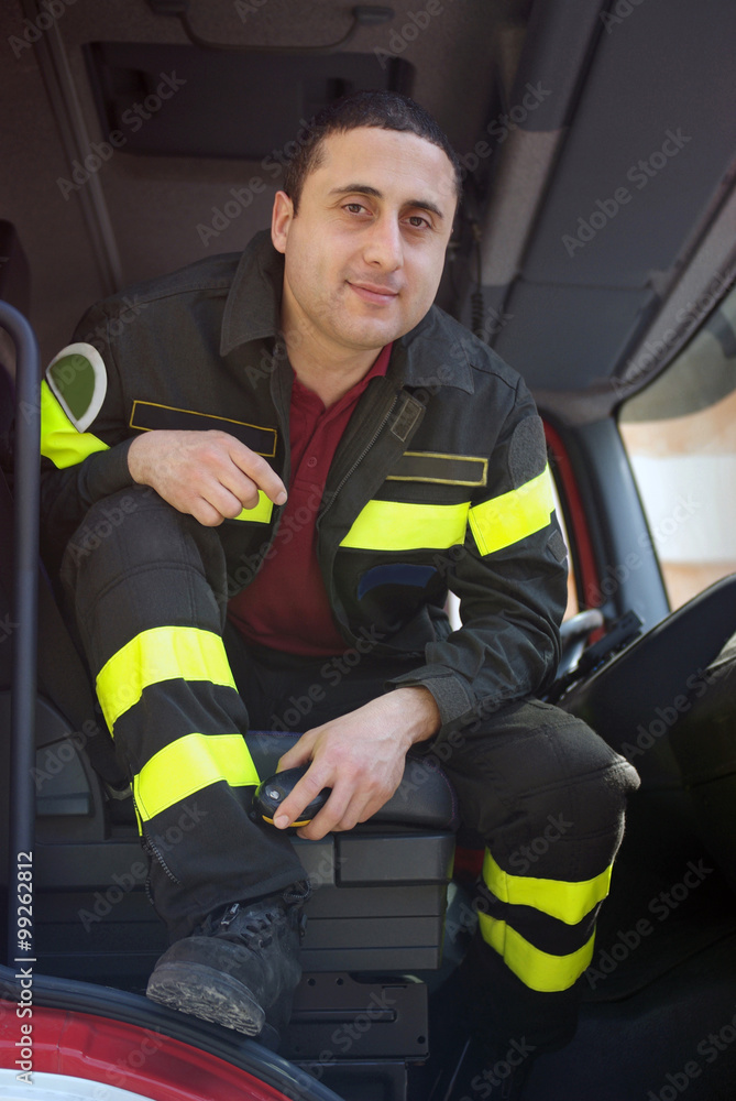 Obraz premium Italian fireman