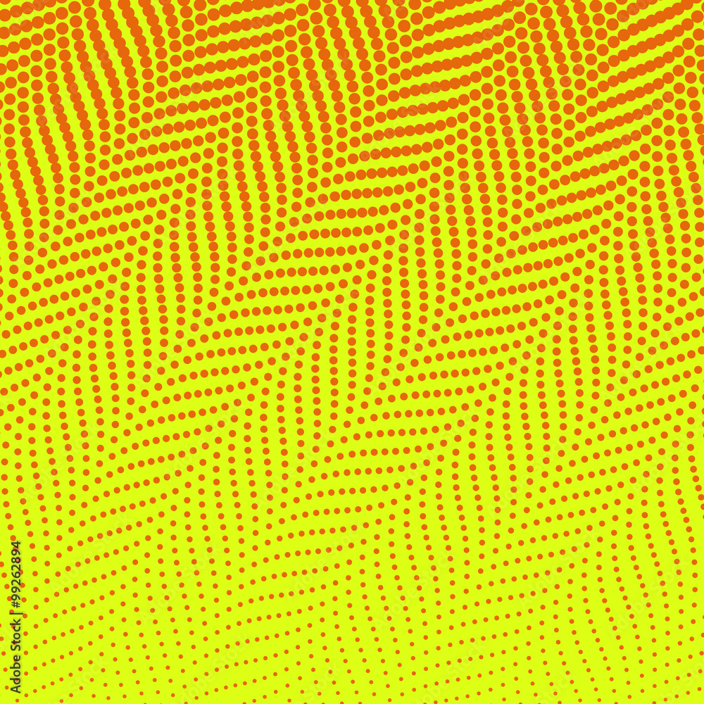 Simple retro yellow and orange summer halftone background with d Simple retro yellow and orange summer halftone background with d