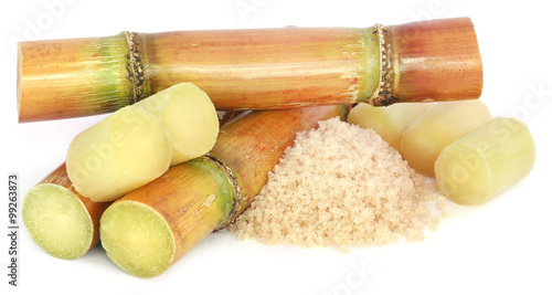 Sugarcane with sugar