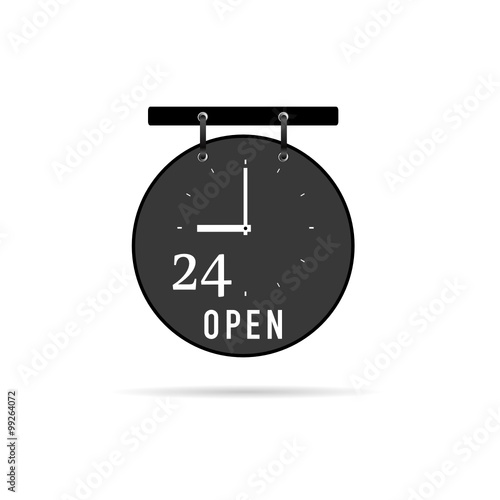 clock circle vector illustration