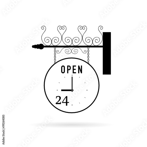 clock circle vector rotate illustration