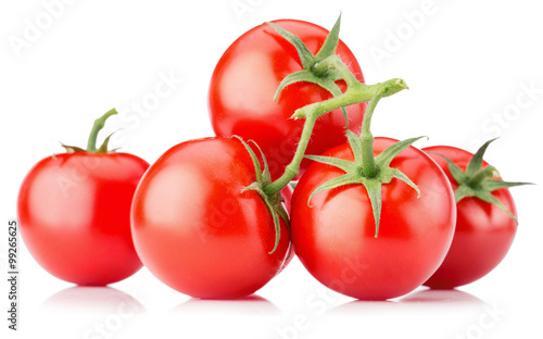 tomatoes isolated on the white background
