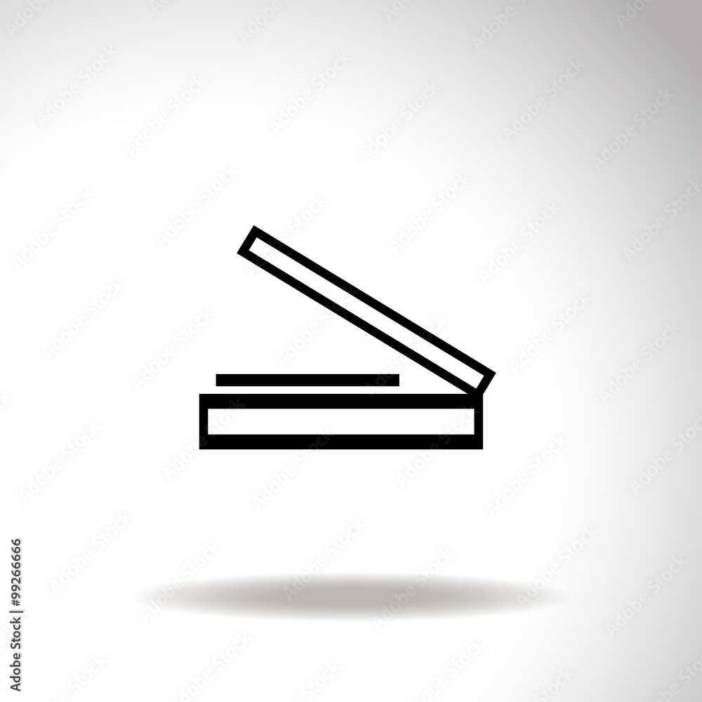 Scanner vector icon. Scanner vector icon.
