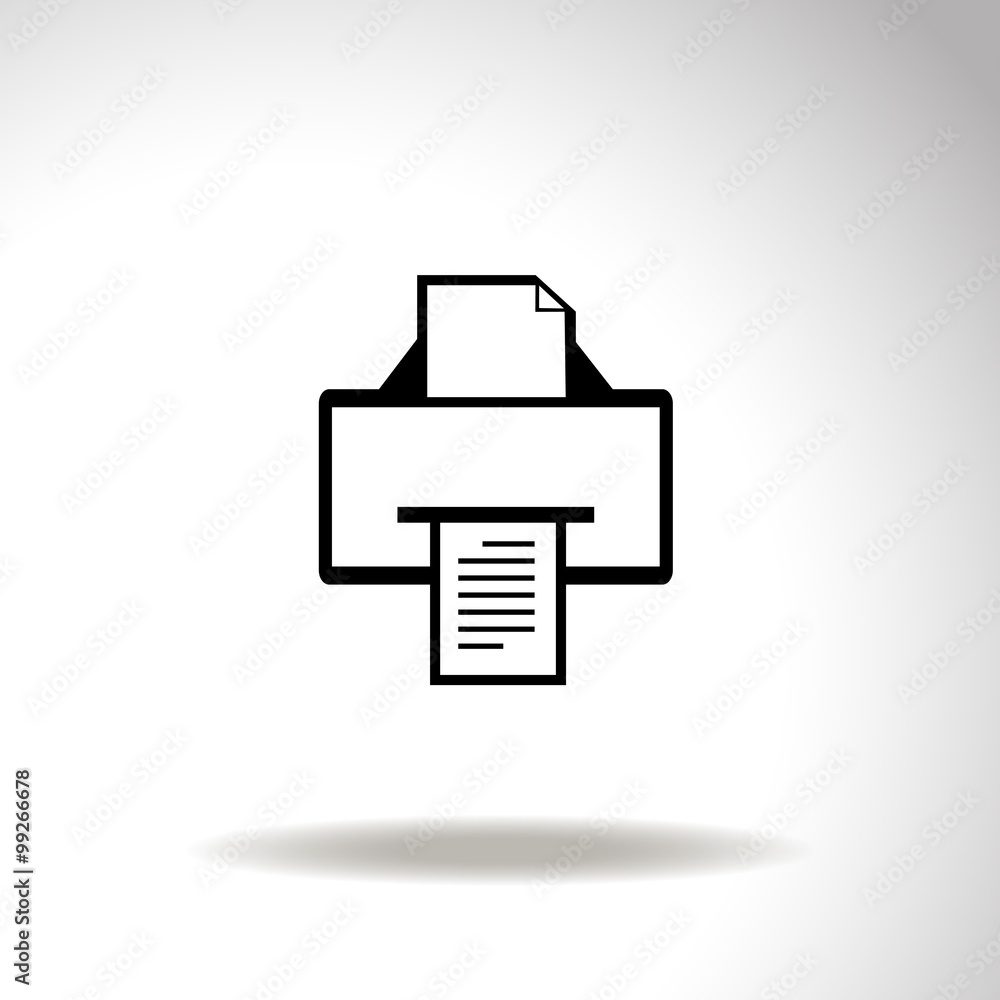Printer vector icon. Printer vector icon.