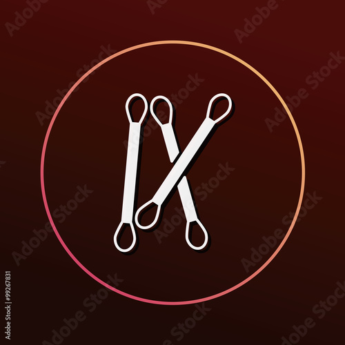 Cotton swabs icon