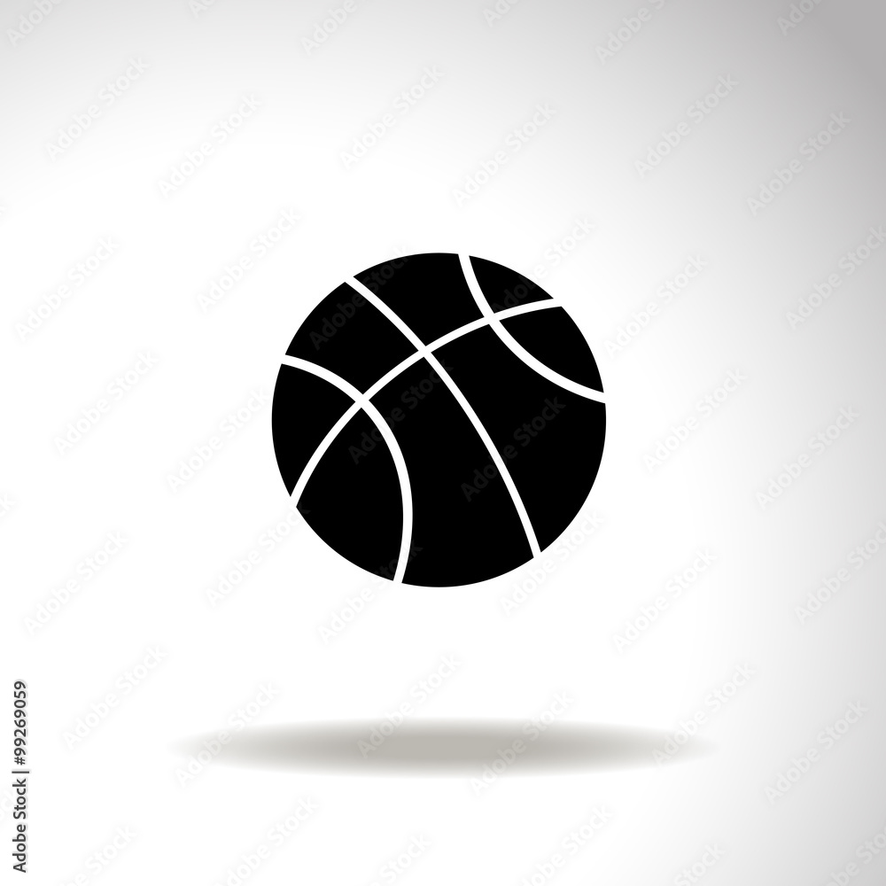 Basketball icon, vector illustration. Basketball icon, vector illustration.