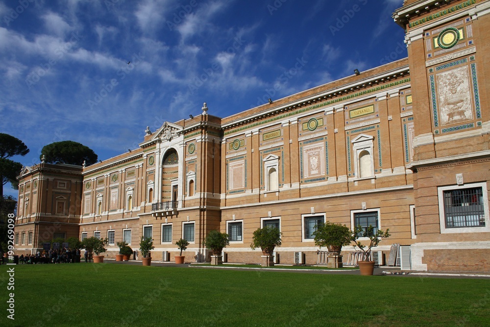 The building Vatican Pinakothek. Vatican City State
