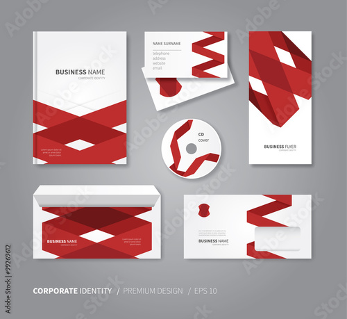 corporate identity set for business / modern stationery design template