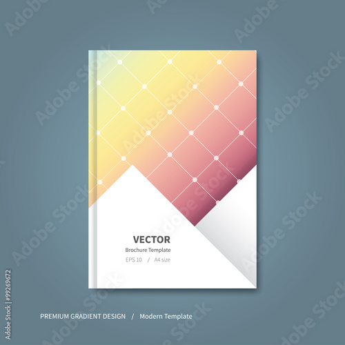 book design with dots element / brochure template
