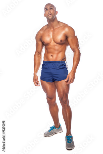Muscular bodybuilder guy