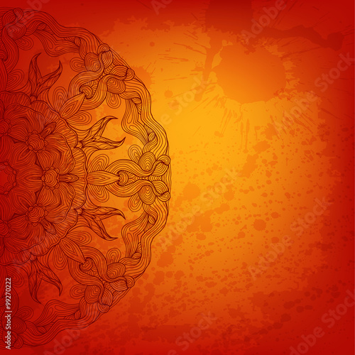 Vector arabesque colorful background