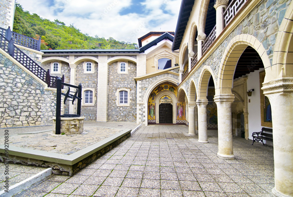 Fototapeta premium Kykkos monastery in Cyprus religious place famous places tourism sightseeing