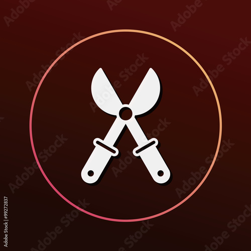 Gardening shears icon