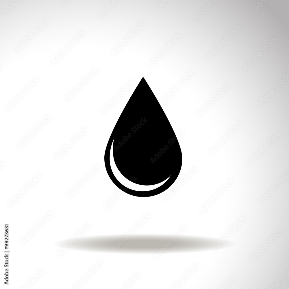Water drop vector icon. Water drop vector icon.