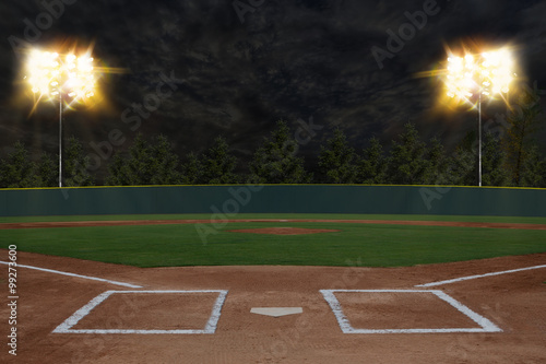 Canvas Print Baseball Stadium