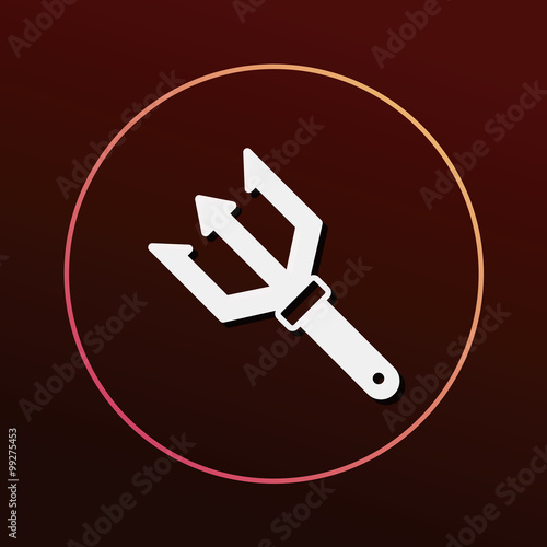 Fish spear icon