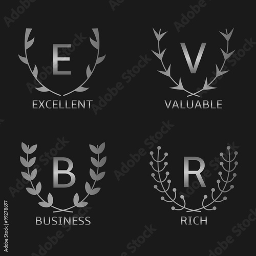 Silver award symbols