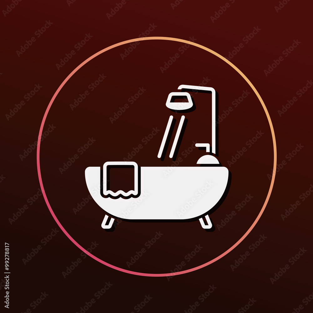 bathtub icon bathtub icon