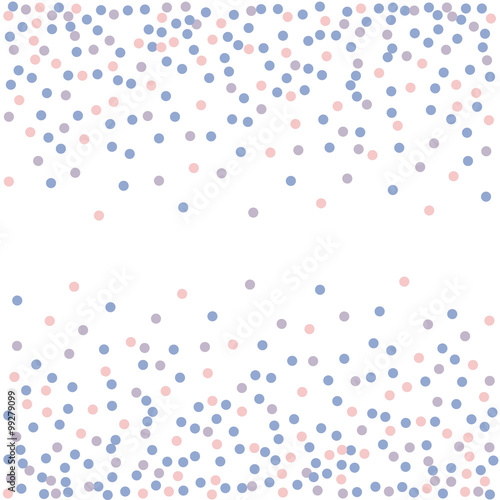 Rose quartz and serenity. Confetti backdrop. Engraving illustration.