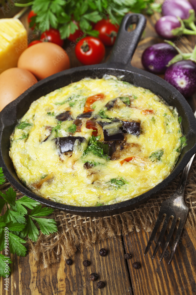 Omelet with vegetables Omelet with vegetables