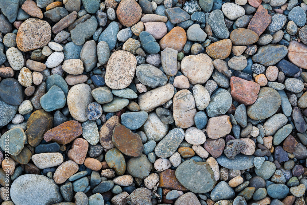 River bottom pebble stones texture background surface pattern River bottom pebble stones texture background surface pattern