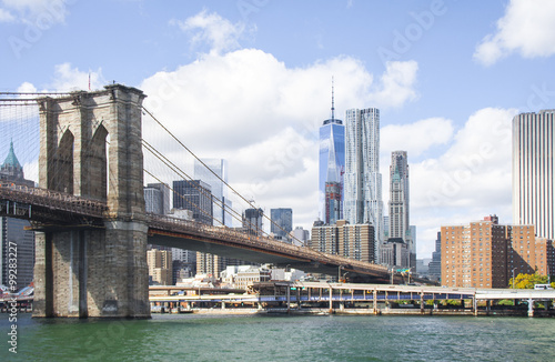 View of Manhattan and Brooklyn bridge