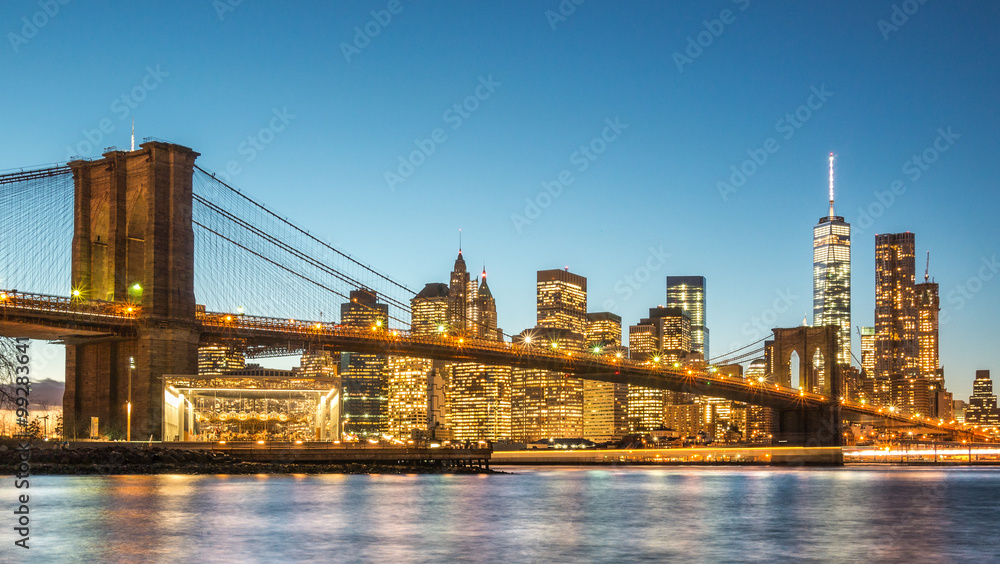 Manhattan Bridge at Sunset