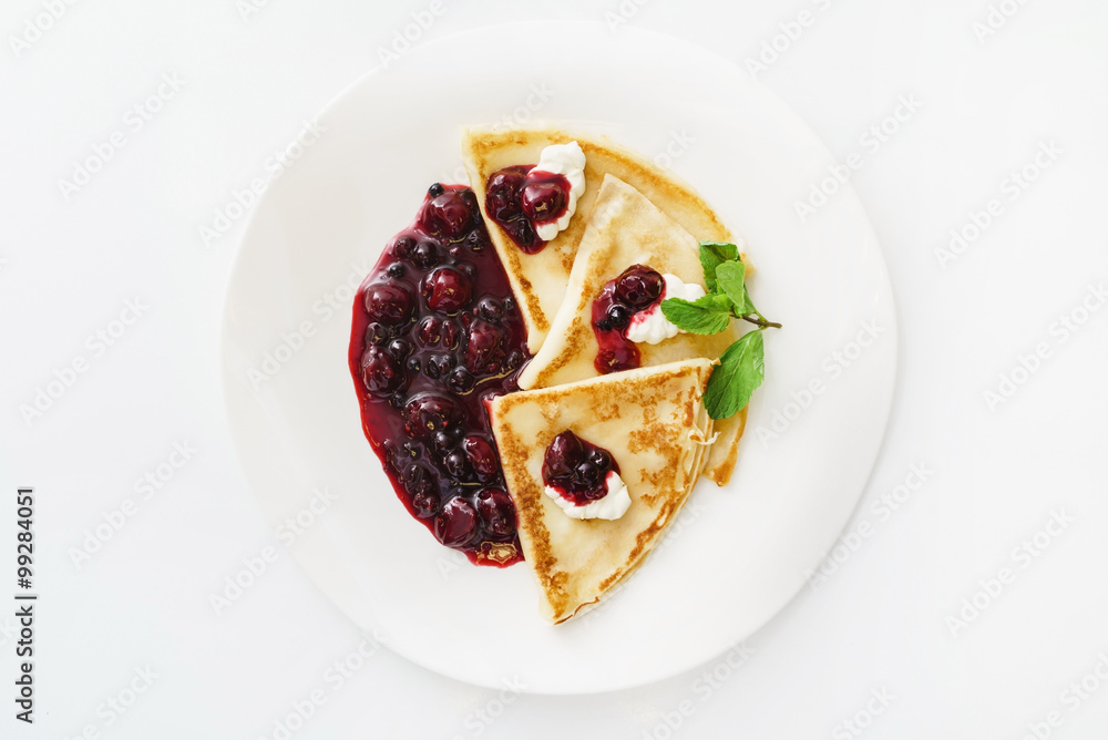 pancakes with jam pancakes with jam