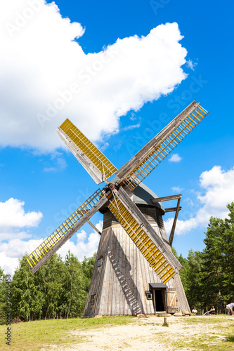 windmill, Kaszubski ethnographic park in Wdzydzki Park Krajobraz