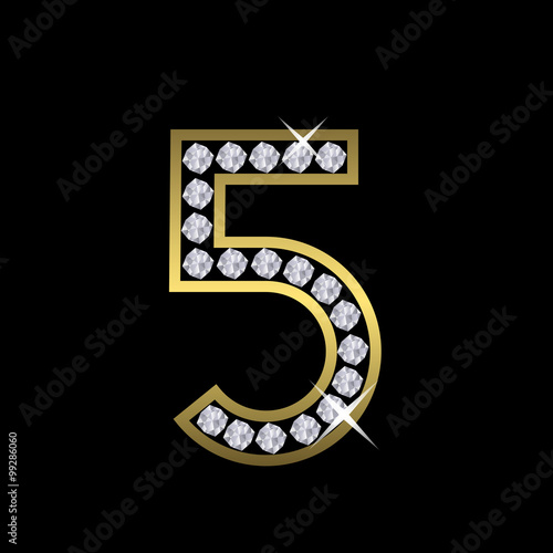 Wallpaper Mural Number five sign Torontodigital.ca