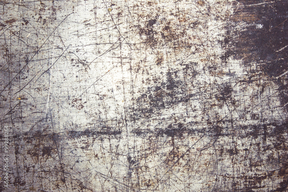 Obraz premium Scratched grunge metal texture.
