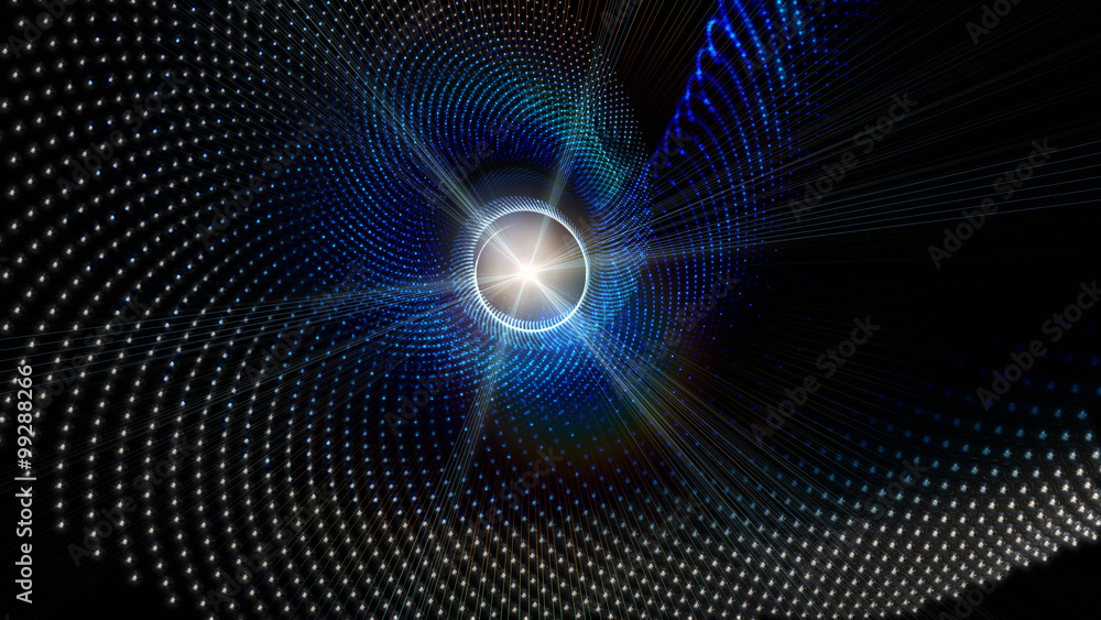 Fototapeta premium futuristic wave background design with lights