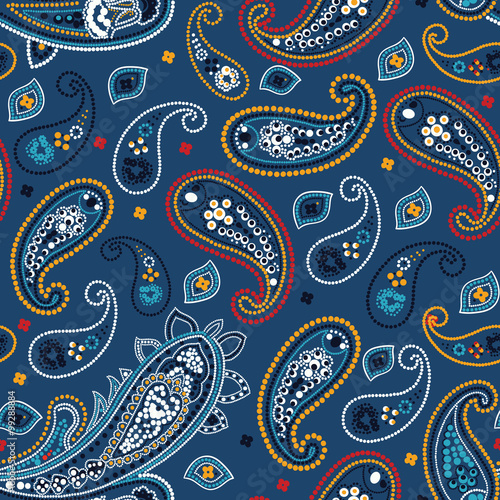 Paisley seamless pattern. Vector illustration