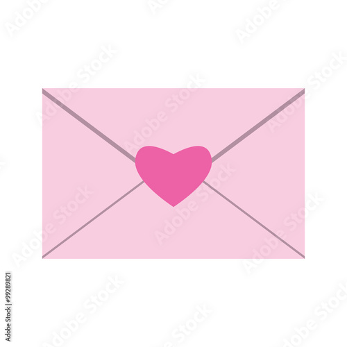 Envelope with heart seal