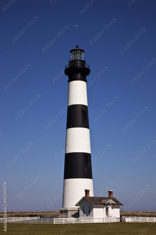 The classic Bodie Island lighthouse is a popular destination in the Outer Banks The classic Bodie Island lighthouse is a popular destination in the Outer Banks