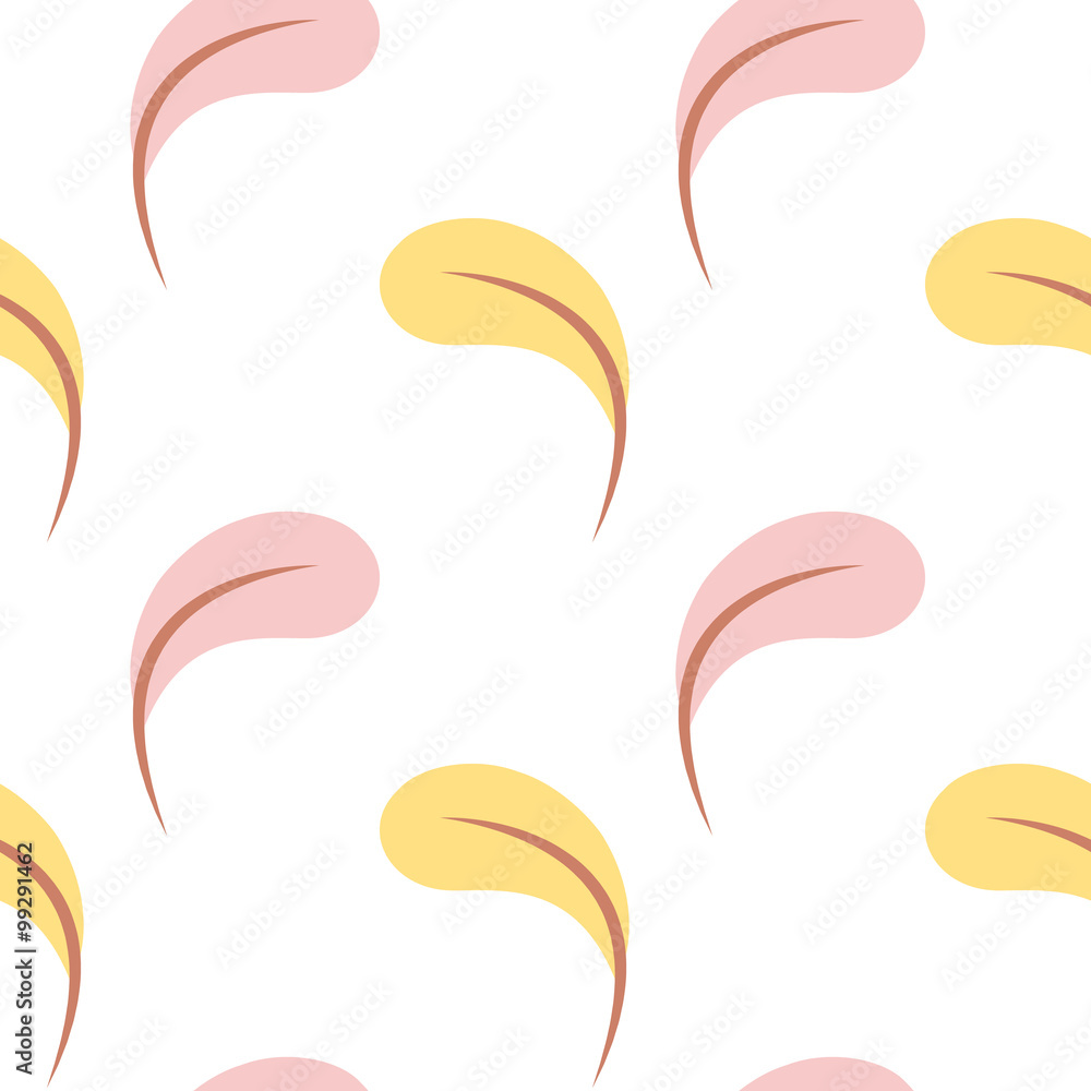 Fototapeta premium leaves pattern seamless