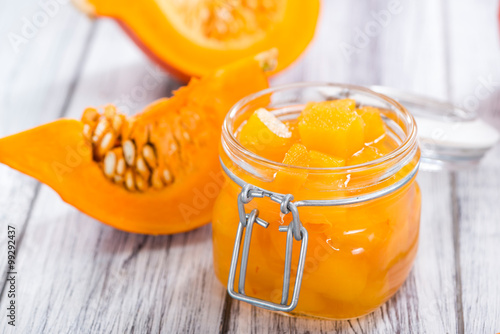 Fotografia Portion of preserved Punmpkins