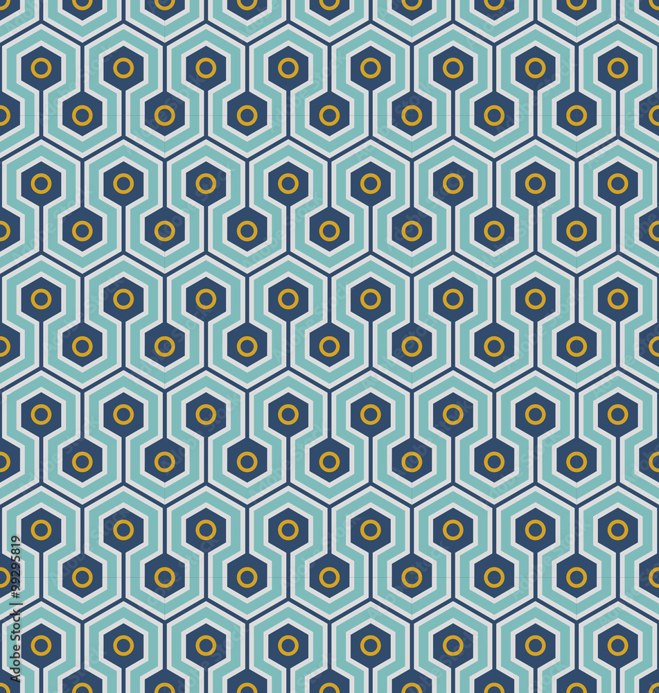 Seamless background image of cross hexagon round geometry pattern.
Seamless background image of cross hexagon round geometry pattern.