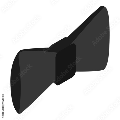 Butterfly tie isometric 3d icon