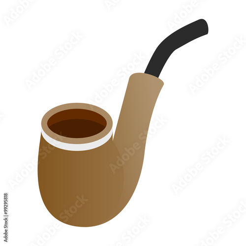 Smoking pipe isometric 3d icon