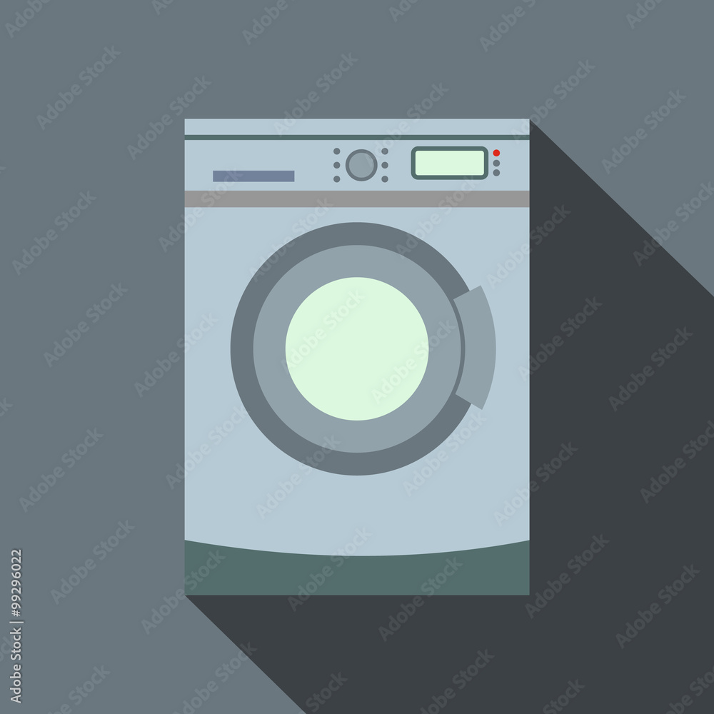 Washer flat icon with shadow Washer flat icon with shadow